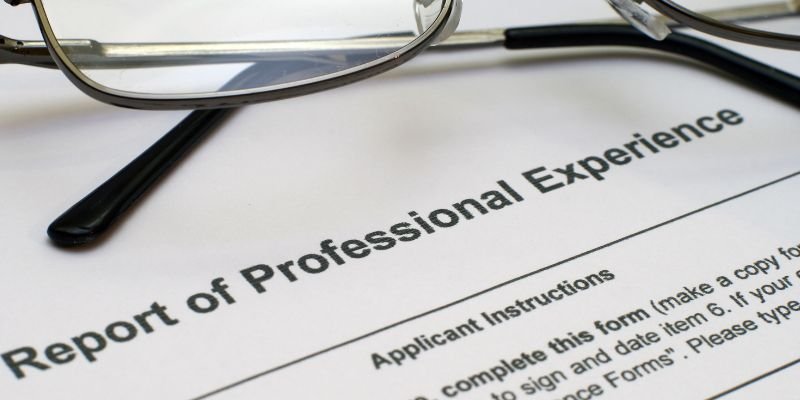 Quais experiências profissionais devo considerar?